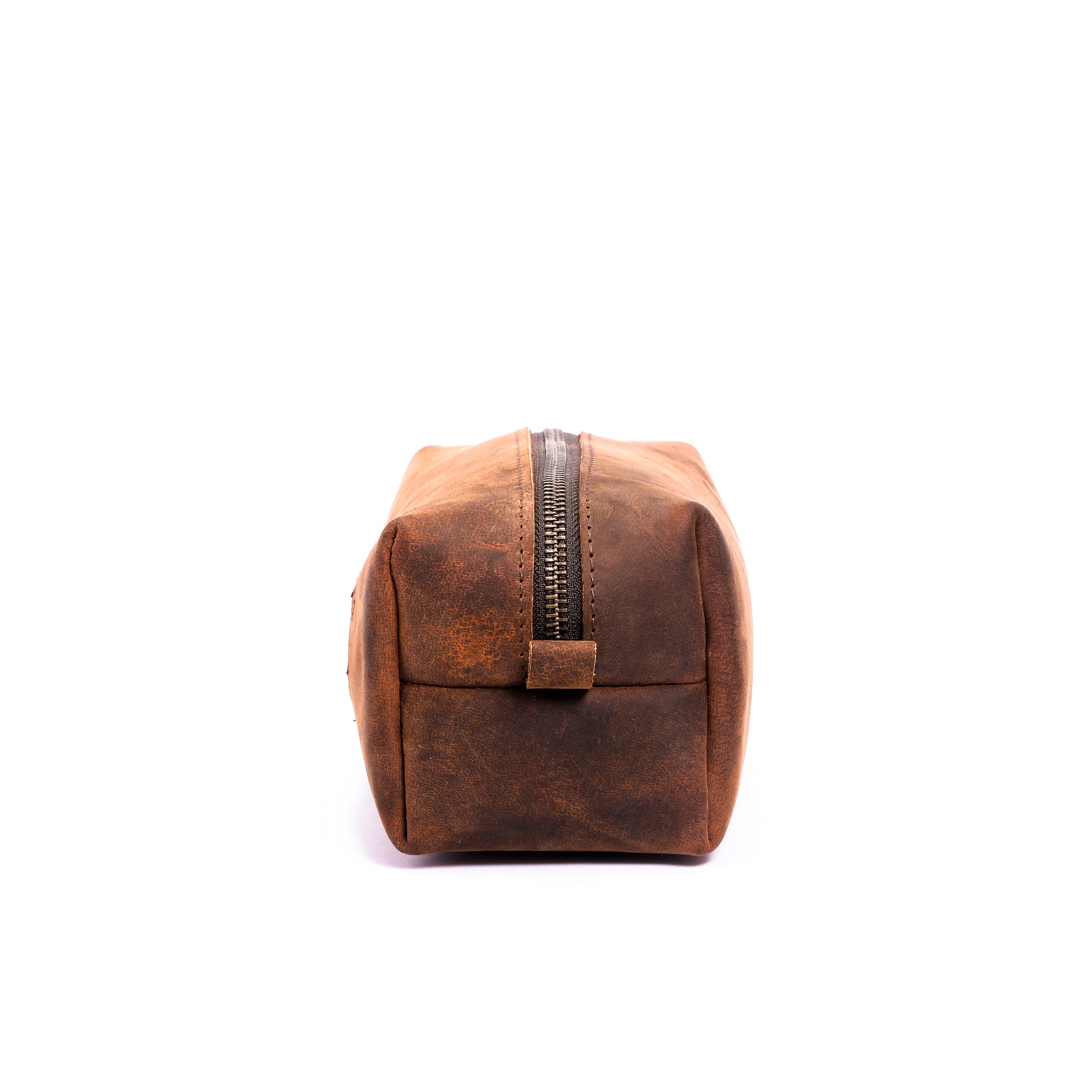 brown color leather pouch