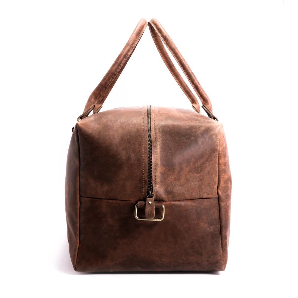 The Vagabond - Leather Cuboid Duffle Bag