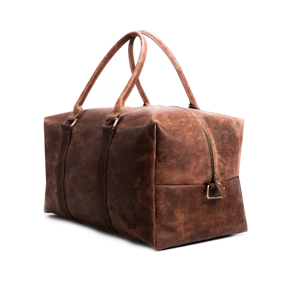 The Vagabond - Leather Cuboid Duffle Bag