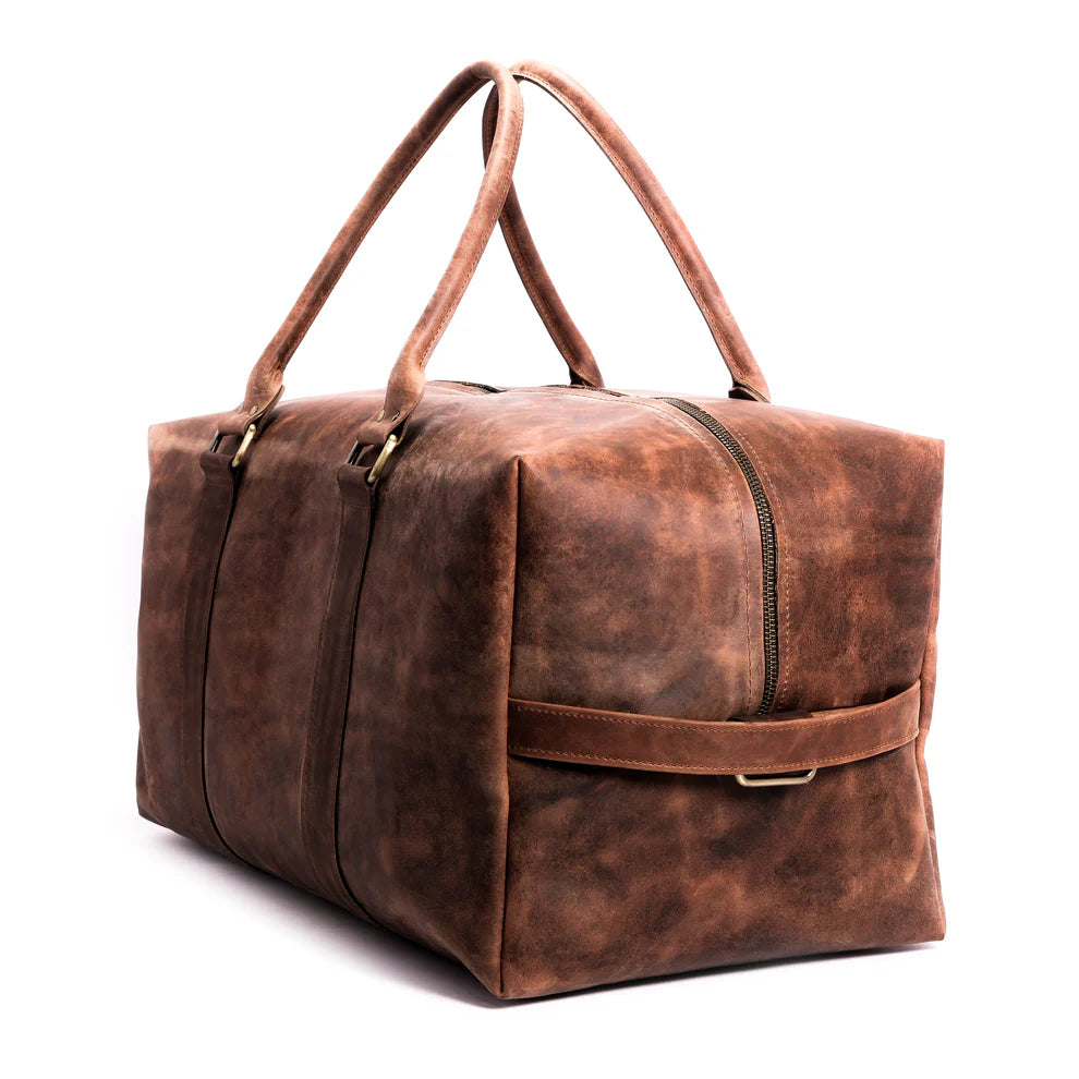 The Vagabond - Leather Cuboid Duffle Bag