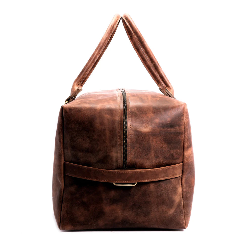 The Vagabond - Leather Cuboid Duffle Bag