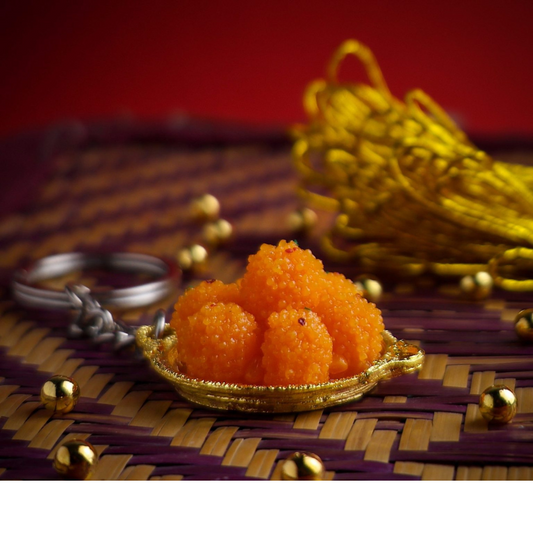 Boondi Laddu Miniature Keychain