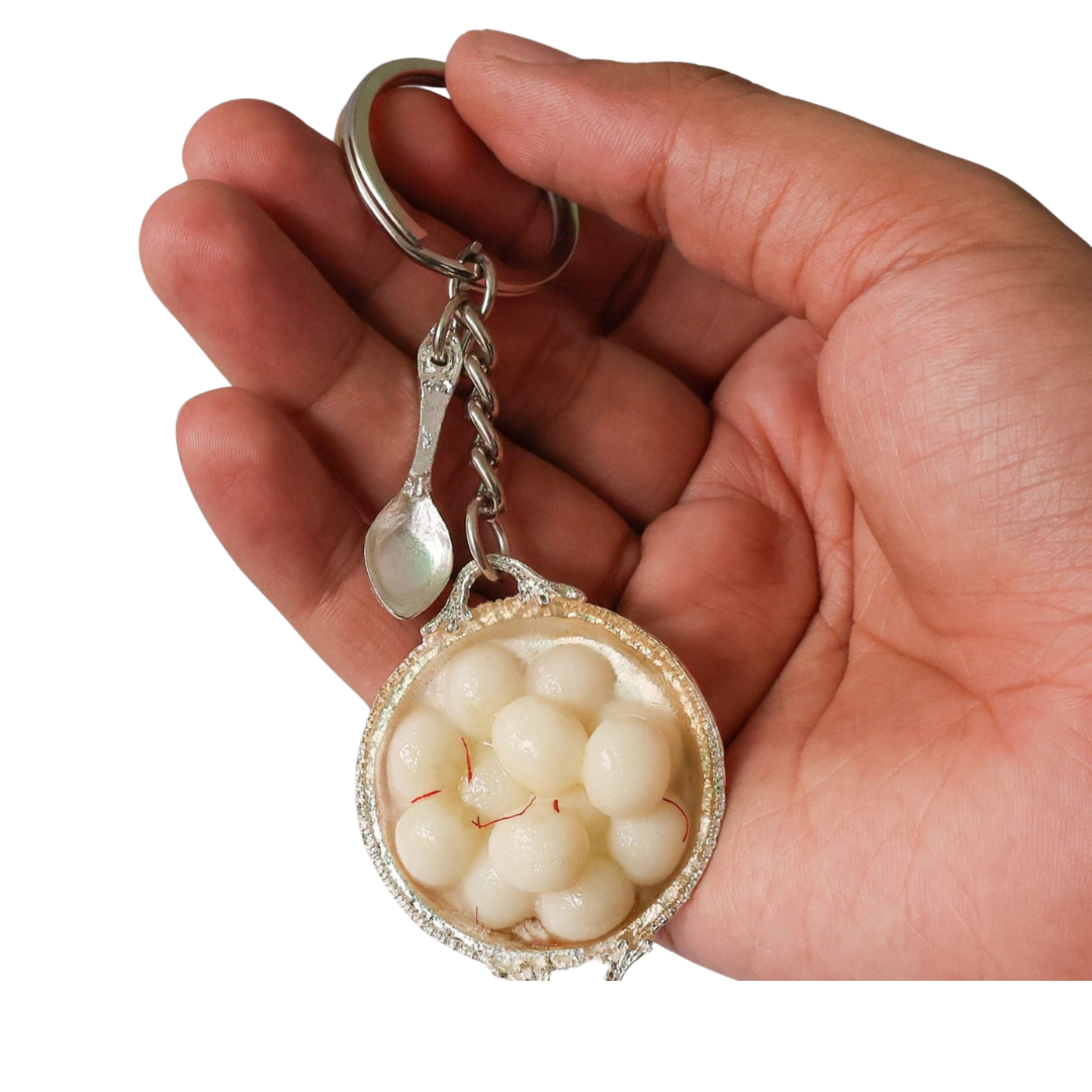 Rasgulla Miniature Keychain