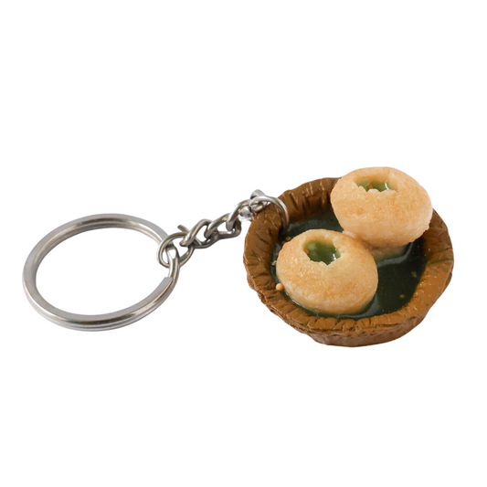 Pani Puri Miniature Keychain