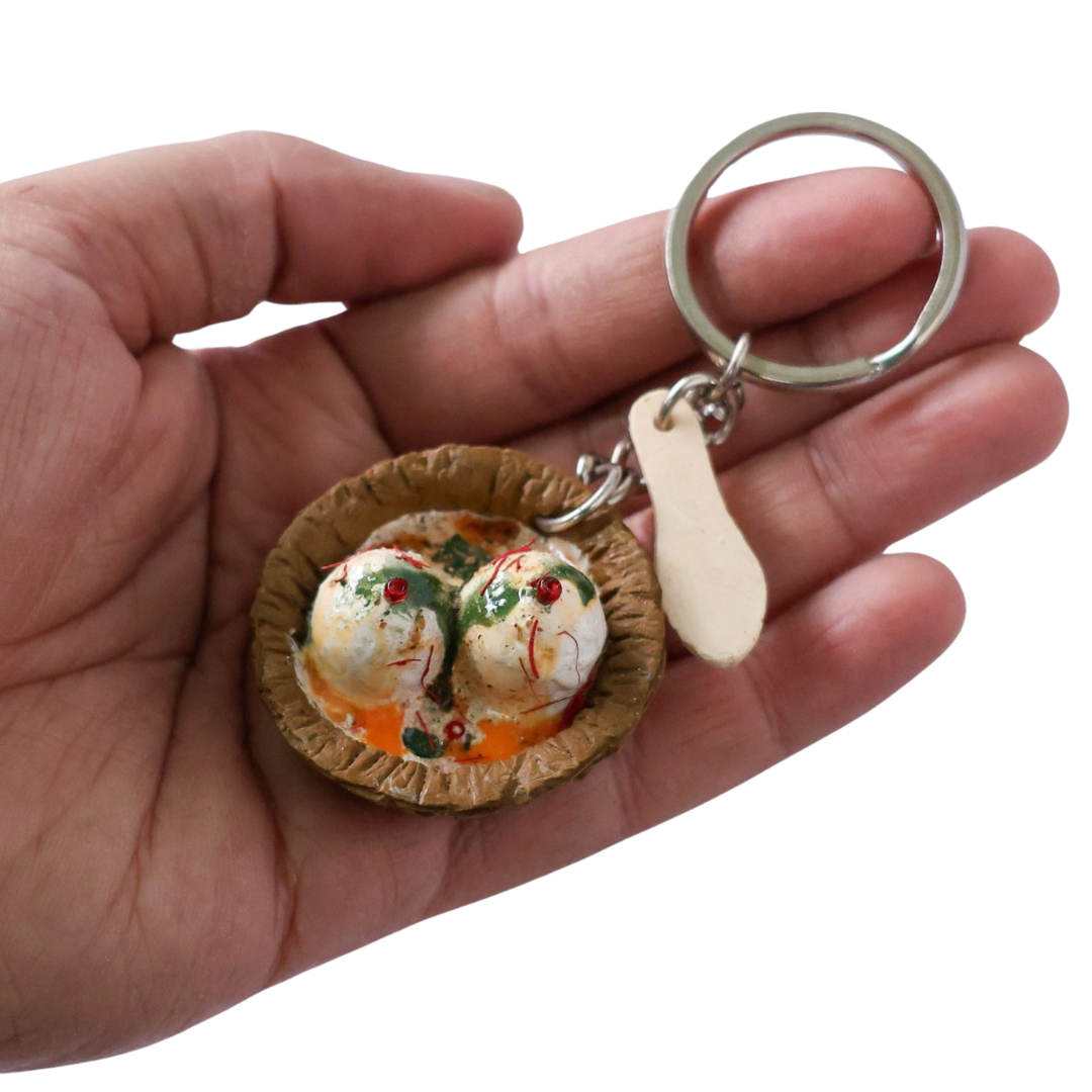 Dahi Vada Miniature Keychain