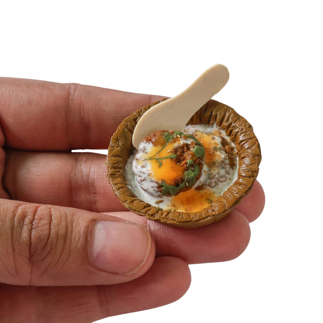 Aloo Tikki Miniature Fridge Magnet