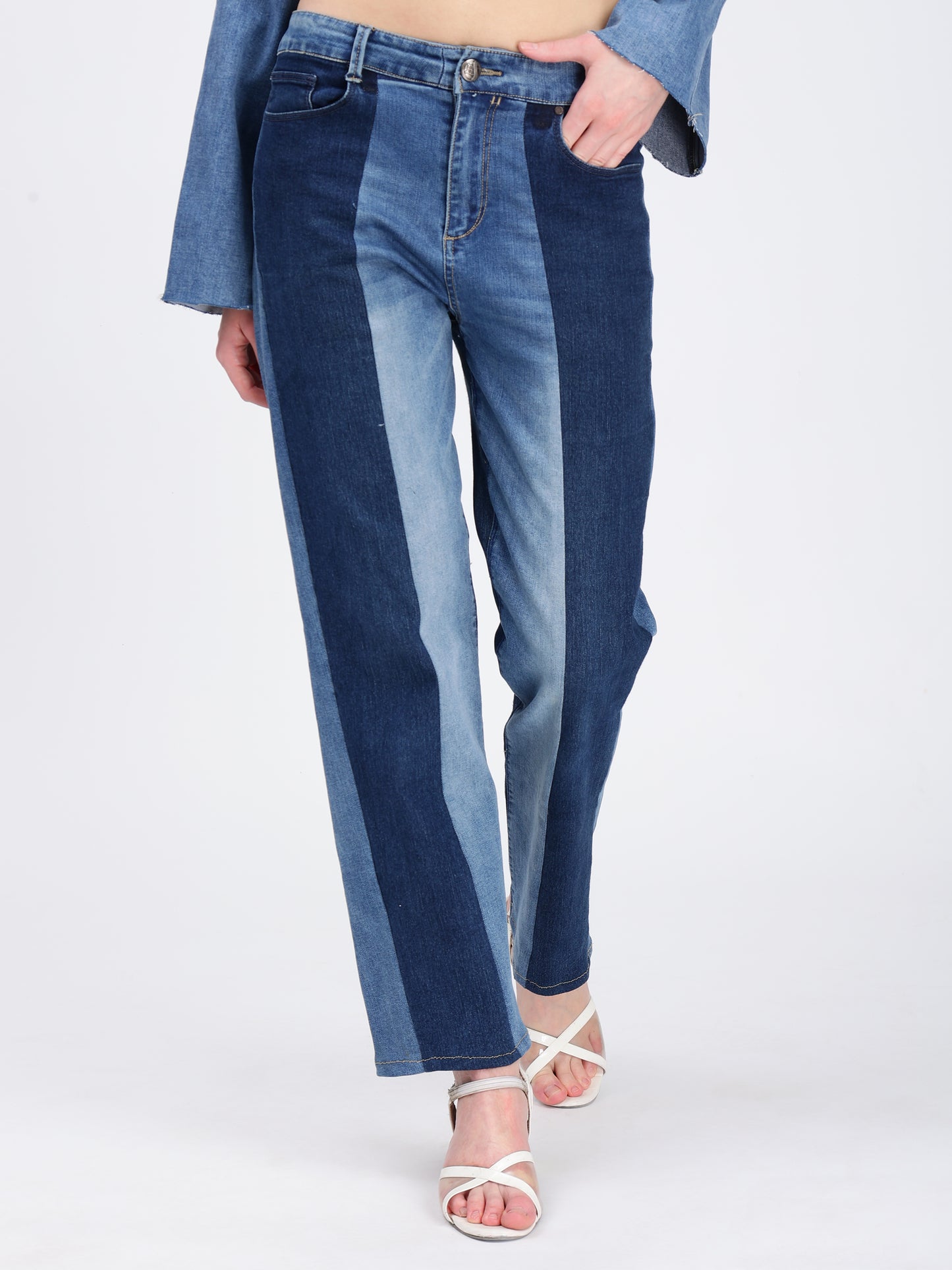 DOUBLE SHADE PANT(BLUE)