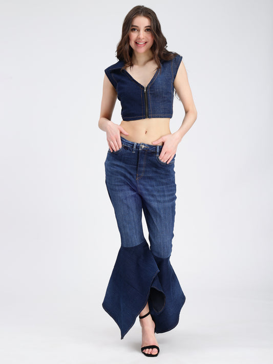 FLARED DENIM  PANT