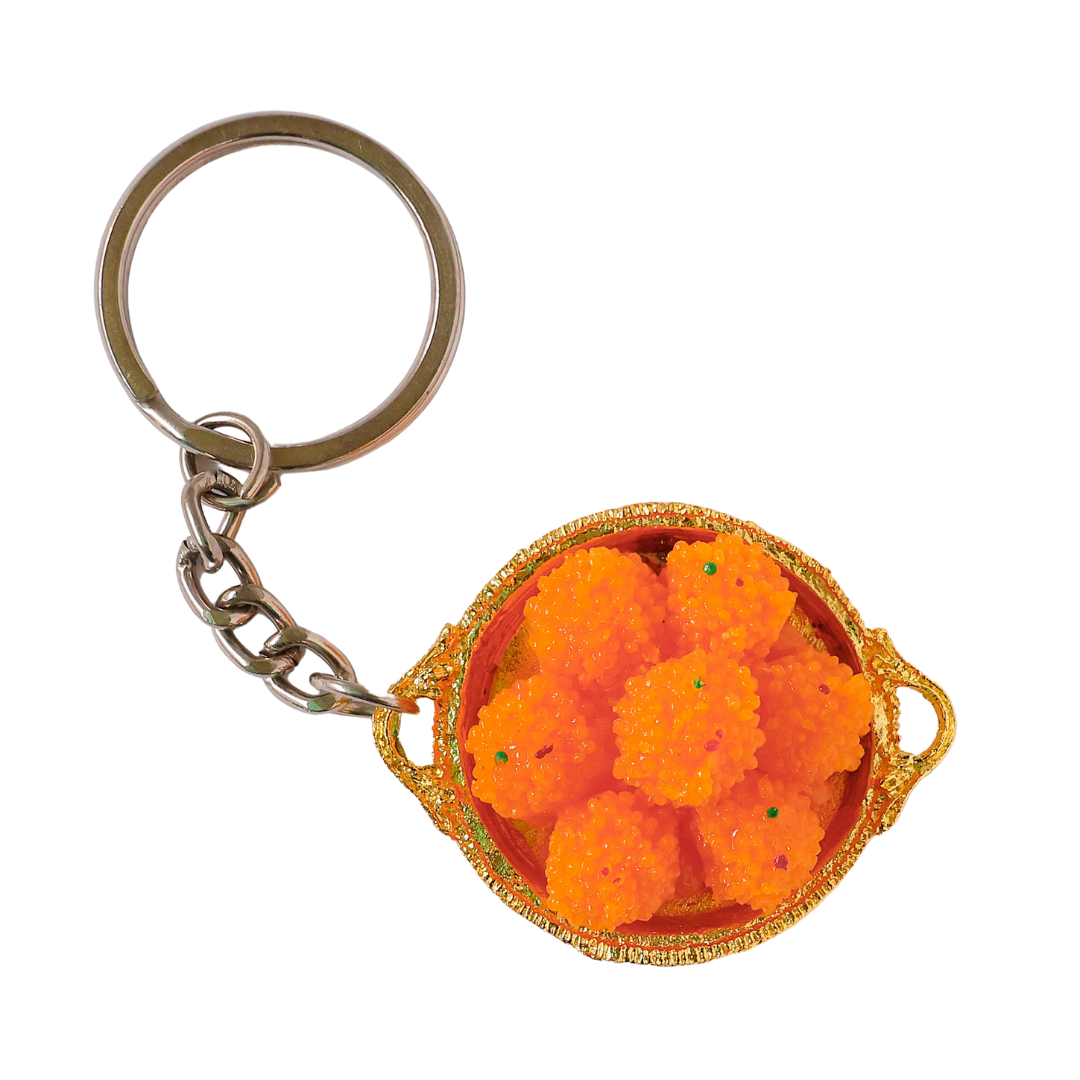 Boondi Laddu Miniature Keychain