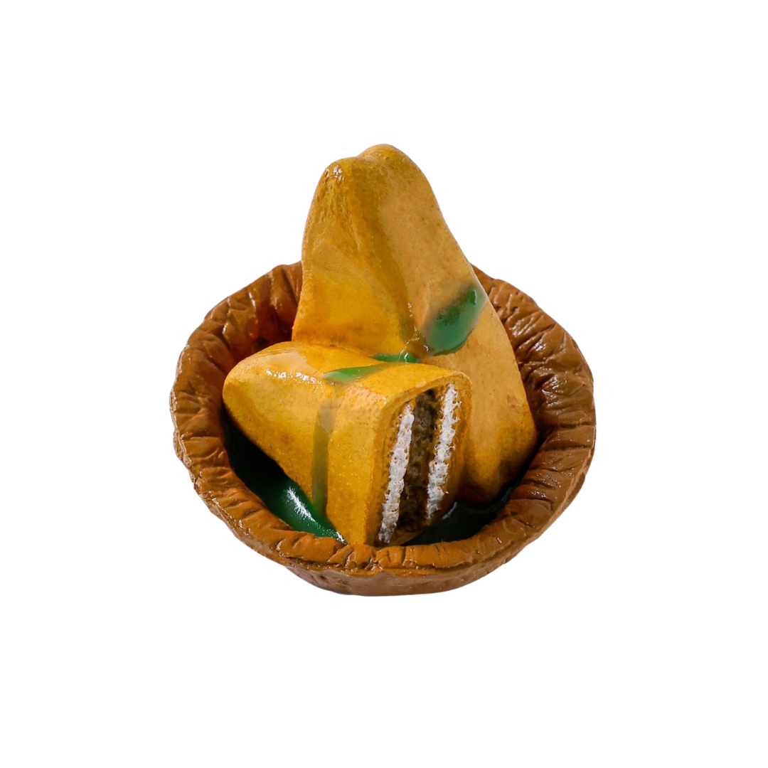 Bread Pakora Miniature Fridge Magnet