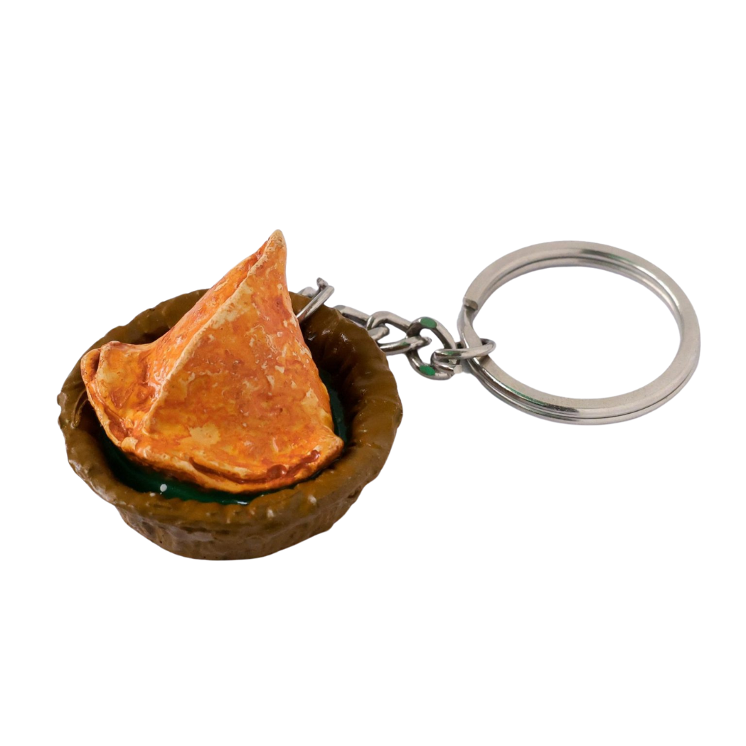 Samosa Miniature Keychain