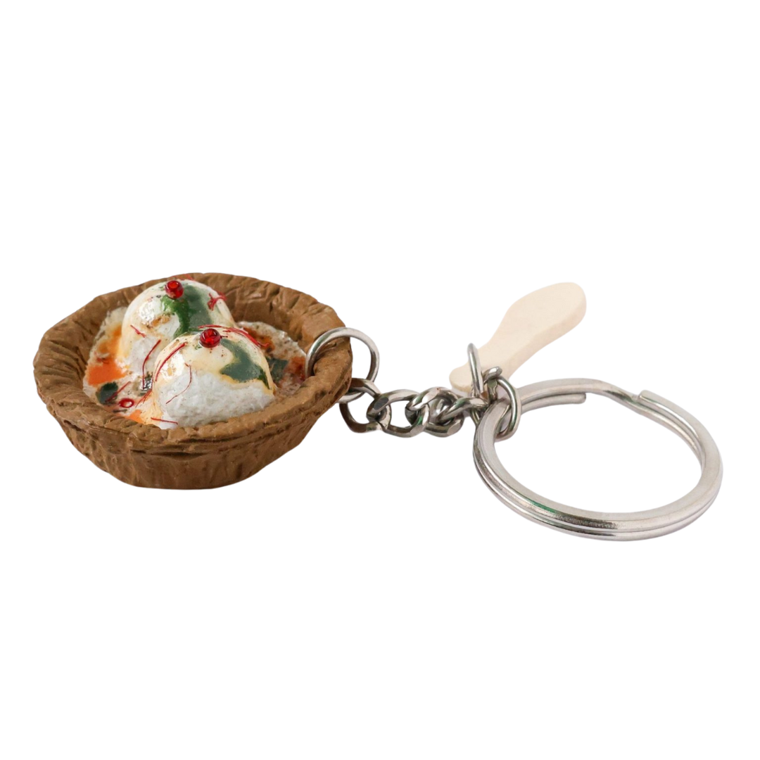 Dahi Vada Miniature Keychain