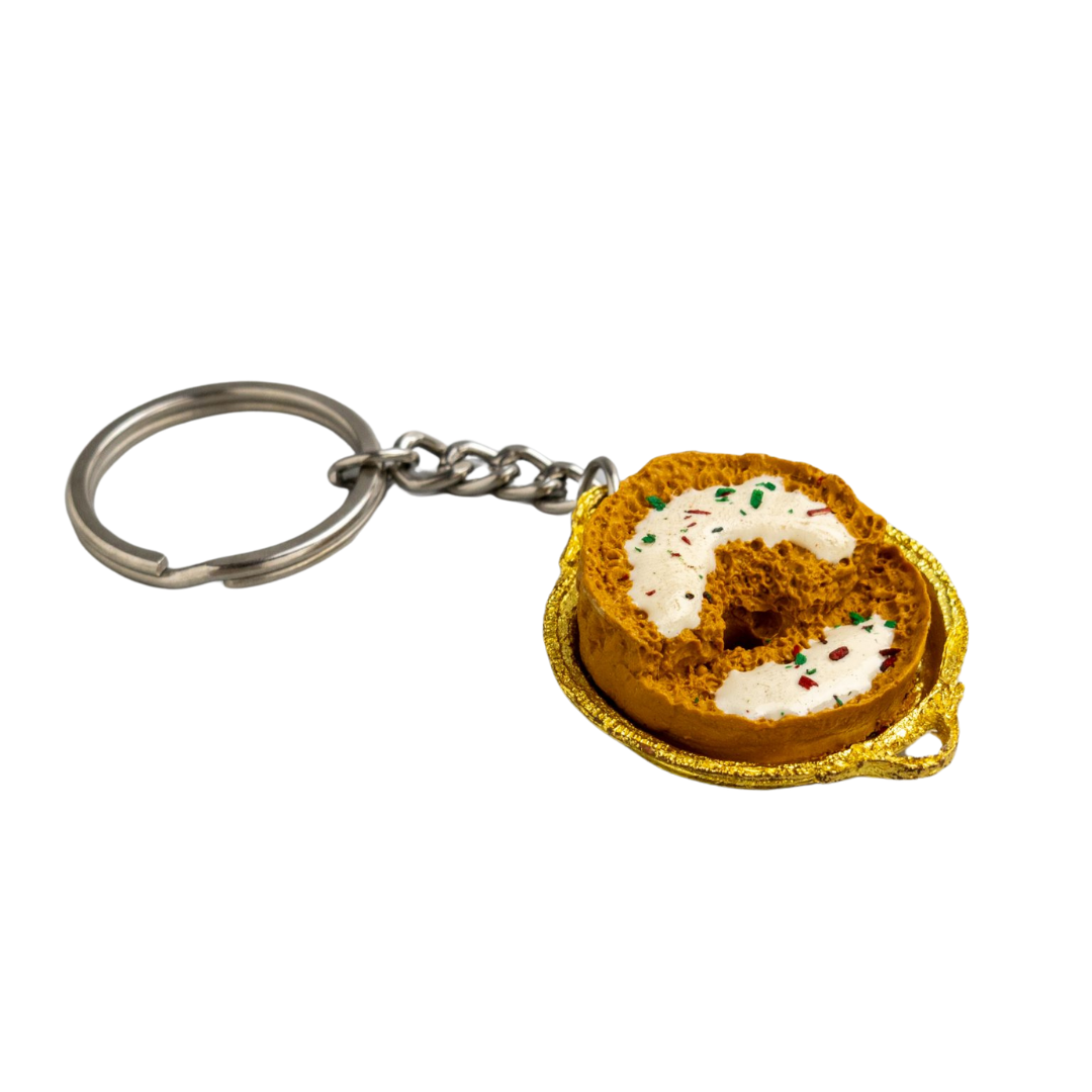 Ghevar miniature Keychain