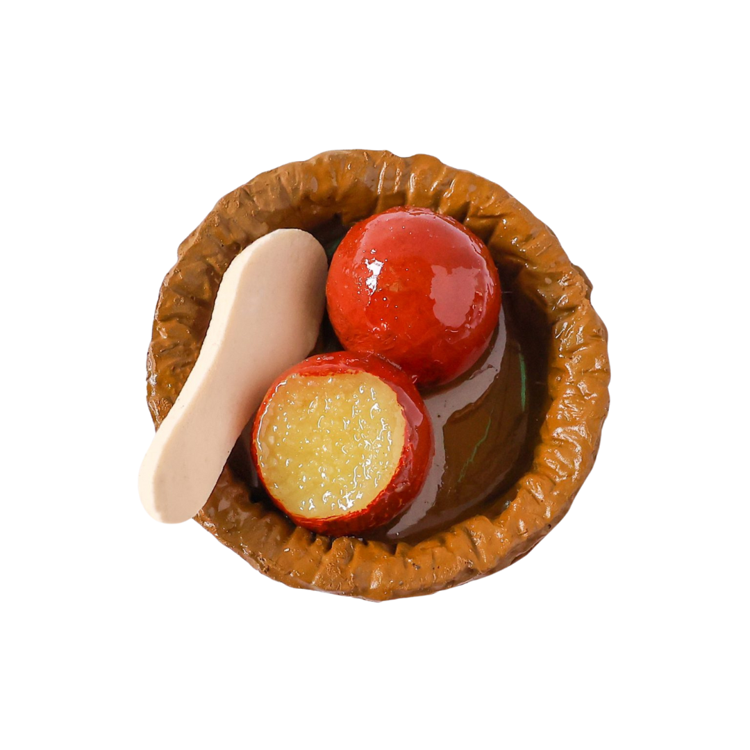 Gulab Jamun Miniature Fridge Magnet