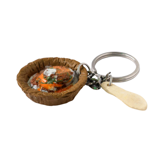 Aloo Tikki Miniature Keychain