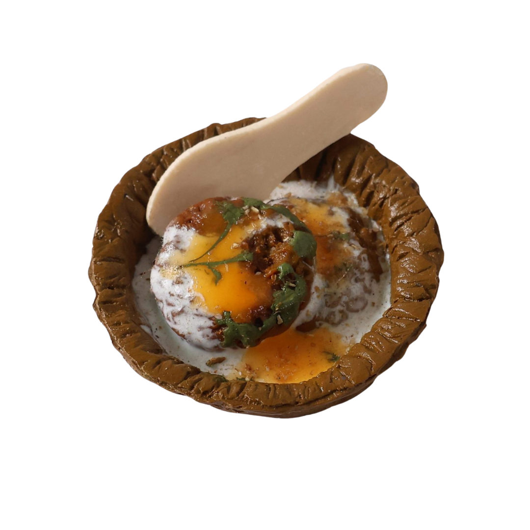 Aloo Tikki Miniature Fridge Magnet