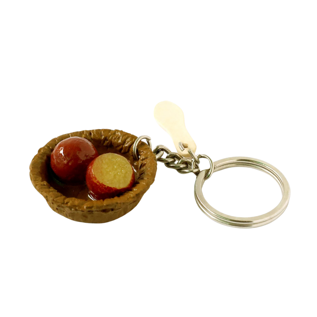 Gulab Jamun Miniature Keychain