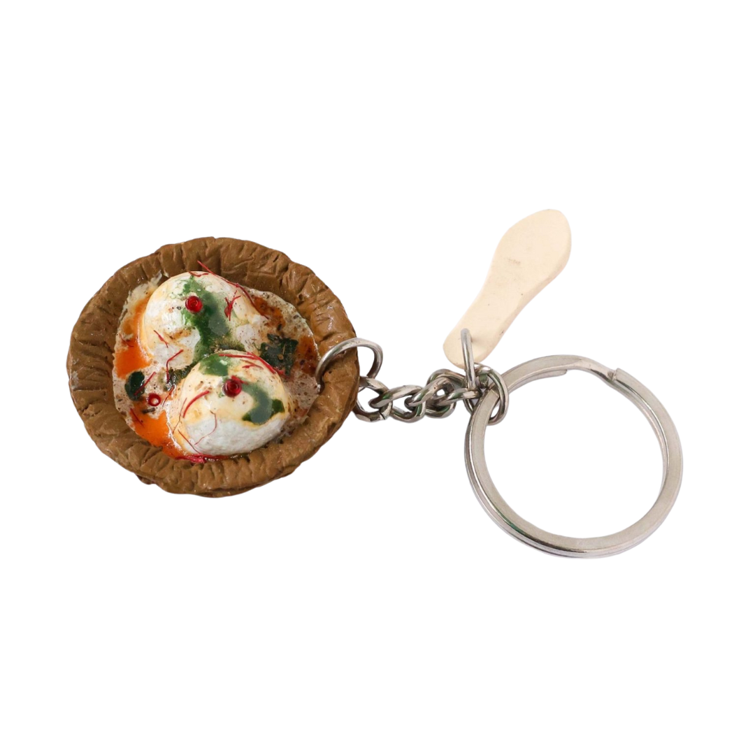 Dahi Vada Miniature Keychain