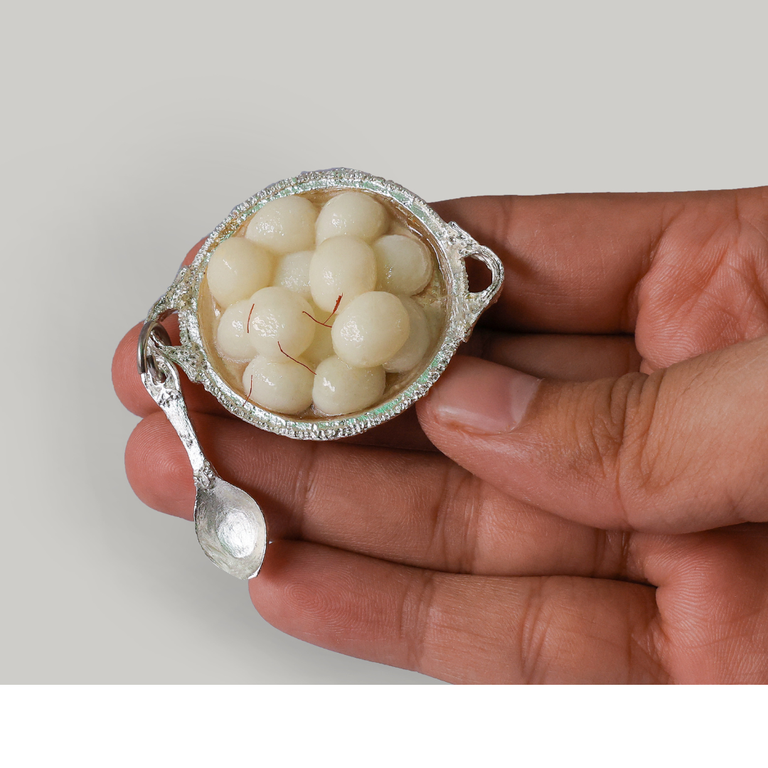 Rasgulla Miniature Keychain