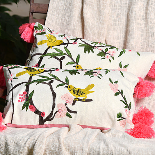 Feathered Friend Cushion Cover (Set Of Two)