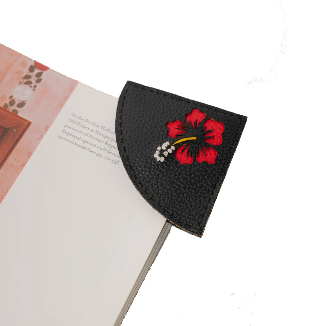 Creative Hand Made Bookmarks - Black Flower