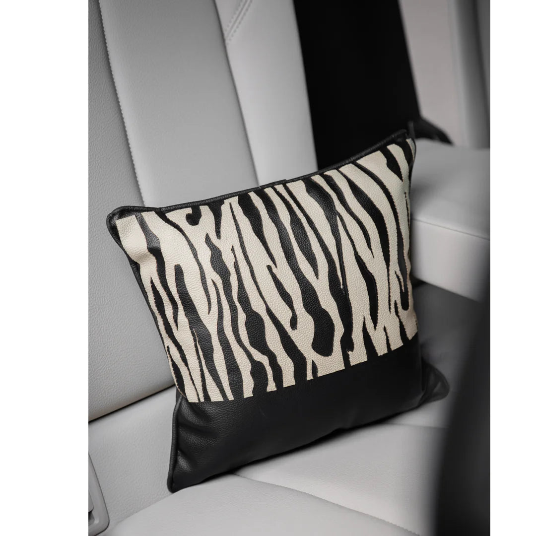 Upcycled And Handcrafted Cushions - Zebra Print