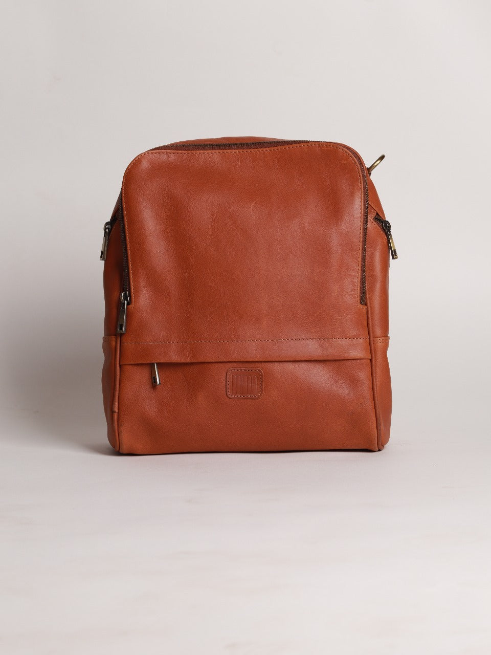 Little Luxe Genuine Leather Backpack Orange Touch