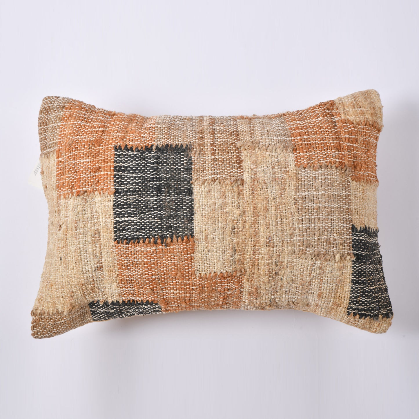 Jute Wool Handwoven/Handloom Rustic Cushion Cover – Weaves (Set OfTwo)