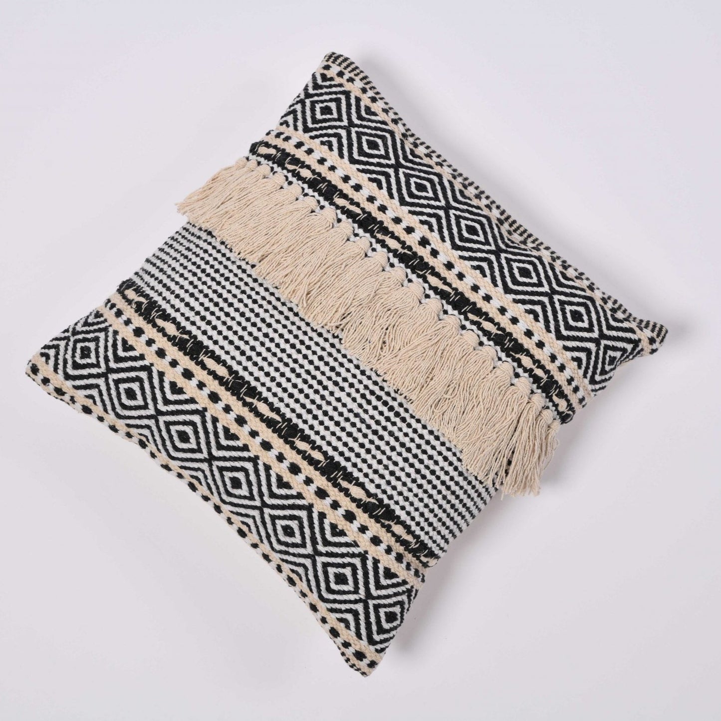 Cotton Indian Handwoven/Handloom Boho Cushion Cover – Bohostar (Set Of Two)