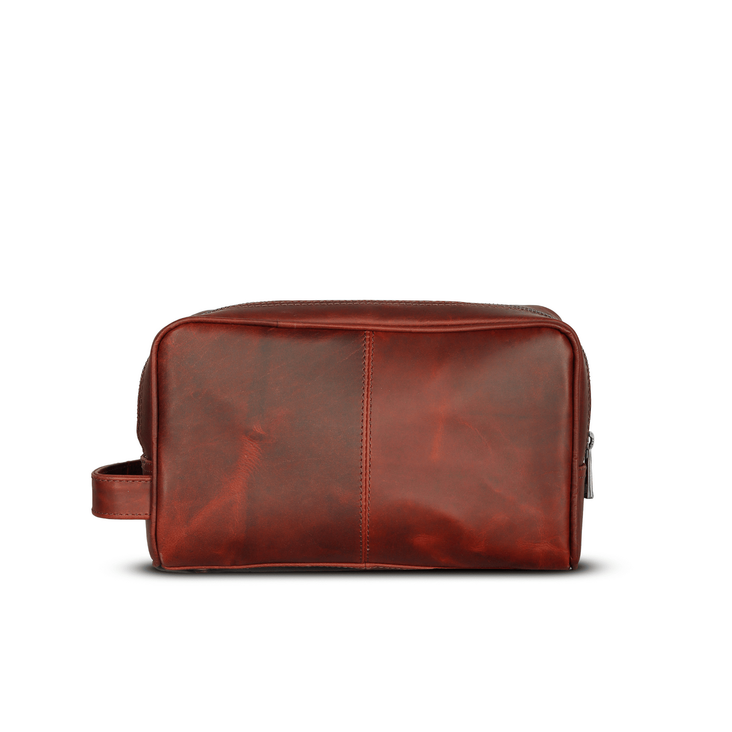 Travel Refresh Genuine Leather Tolietry Bag Muddy Brown