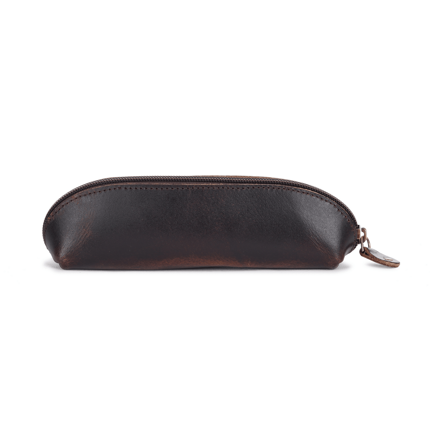 Pen Pod Pencil Box Genuine Leather Hard Tan