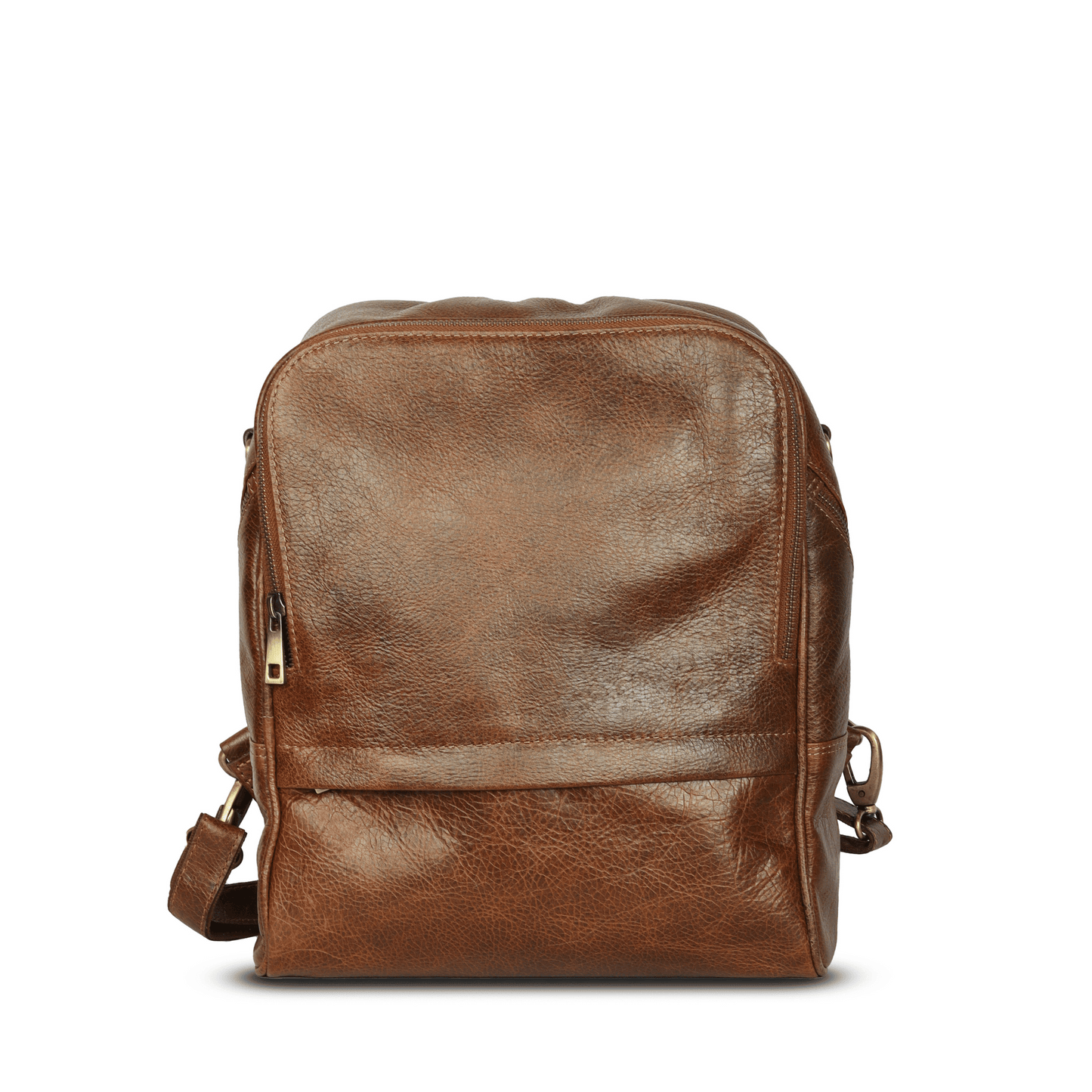 Little Luxe Genuine Leather Backpack Muddy Brown