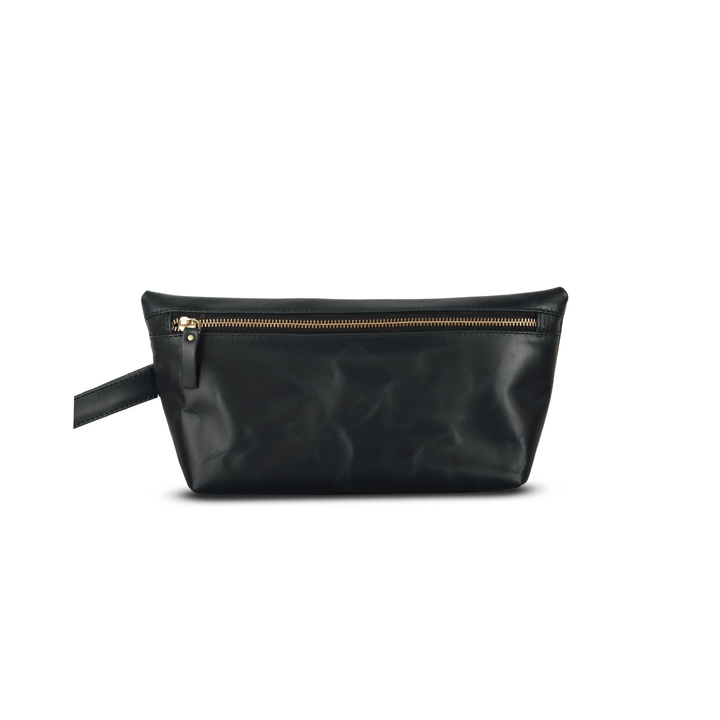 Carry Adventure Genuine Leather Makeup Pouch Ebony Black