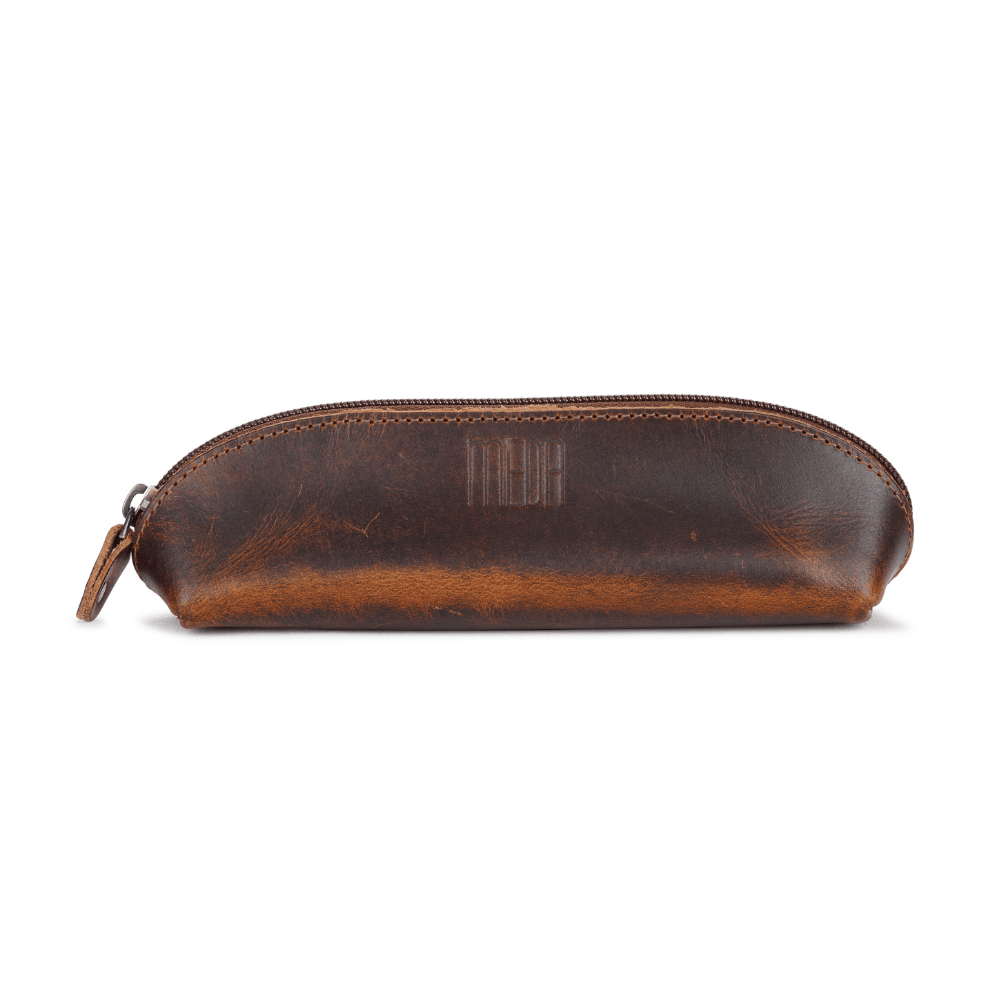 Pen Pod Pencil Box Genuine Leather Hard Tan