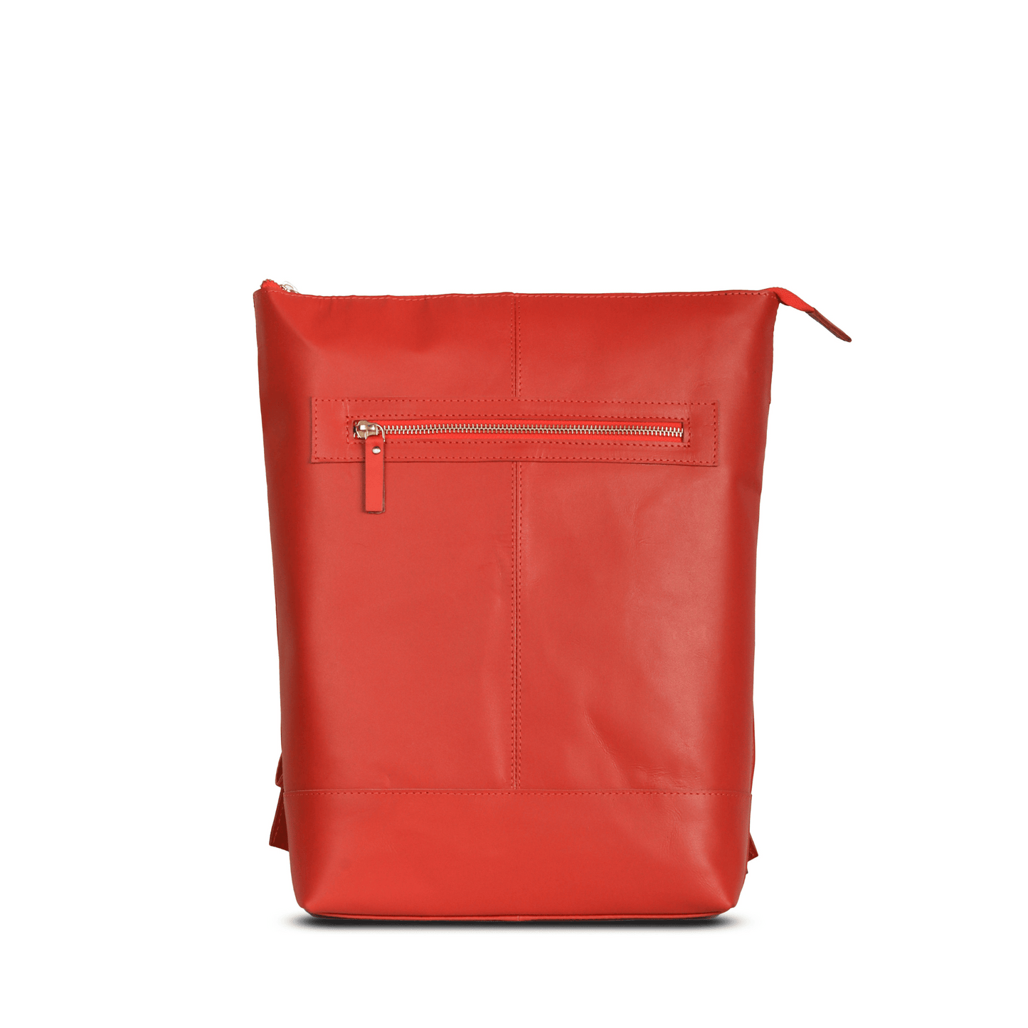 Techtrek Genuine Leather Bagpack Orange Touch