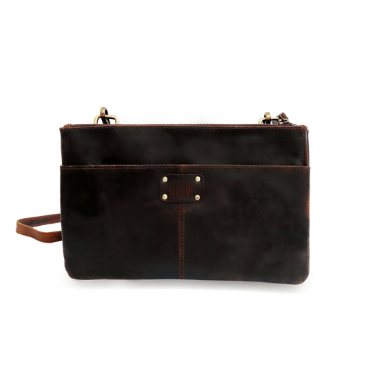 Cross Genuine Leather Handbag Sepia Wine