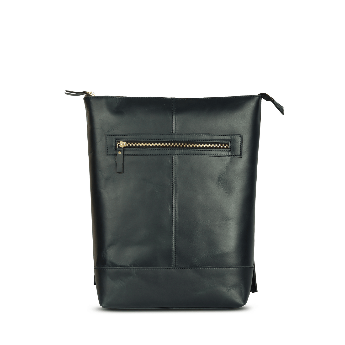 Techtrek Genuine Leather Bagpack Midnight Blue