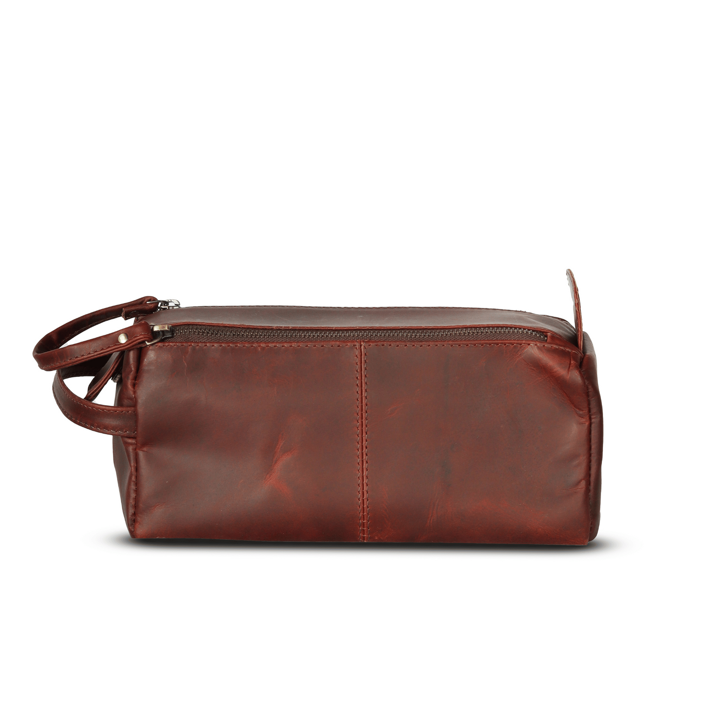 Travel Mate Genuine Leather Tolietry Bag Sepia Wine