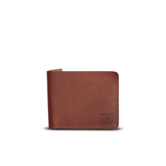 Mini Pocket Glam Leather Wallet Sepia Wine