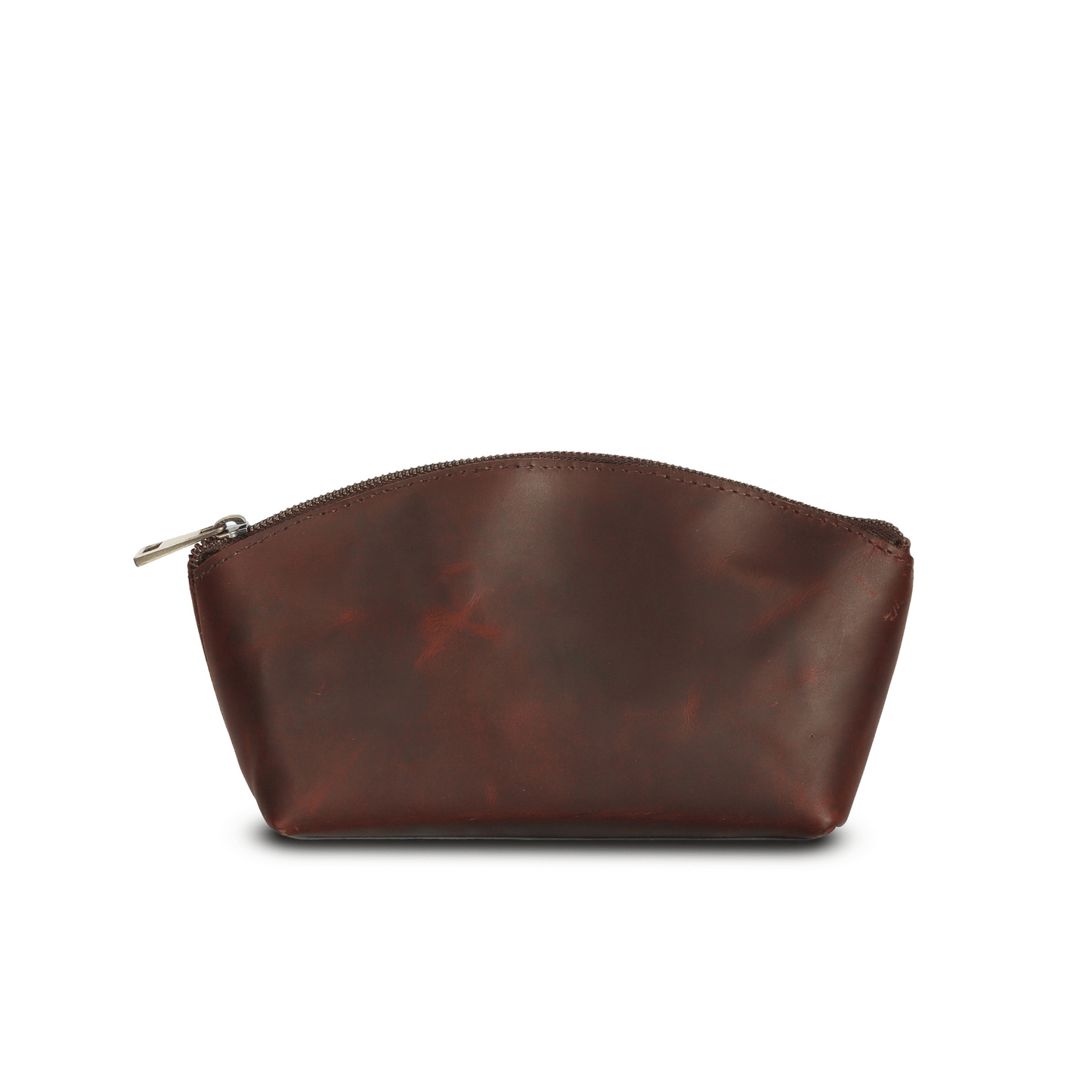 Roamready Genuine Leather Makeup Pouch Sepia Wine