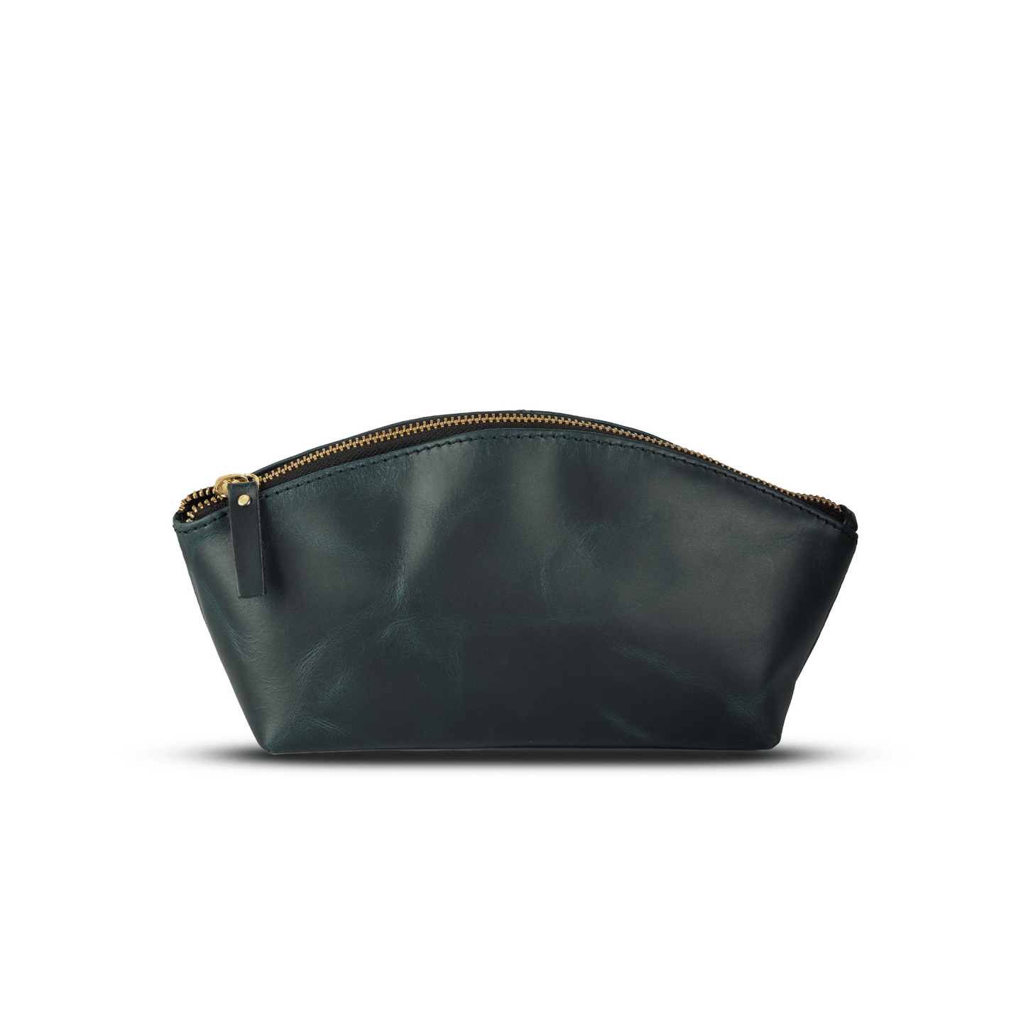 Roamready Genuine Leather Makeup Pouch Midnight Blue
