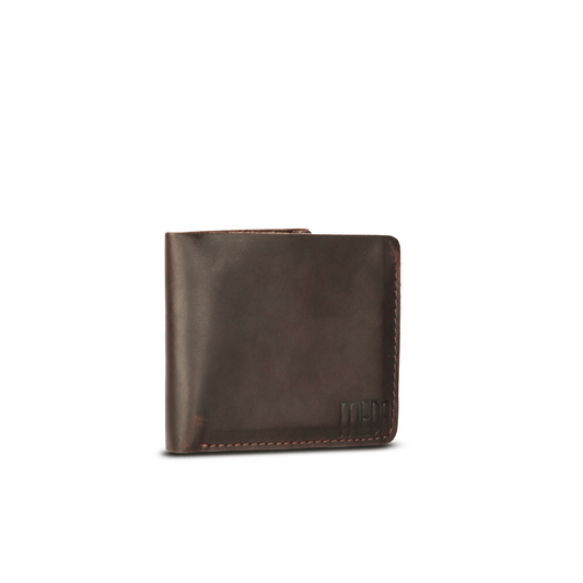 Mini Glam Leather Wallet Muddy Brown