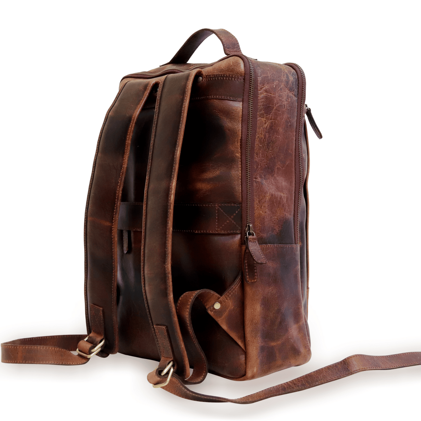 Carry Classic Genuine Leather Bagpack Muddy Brown