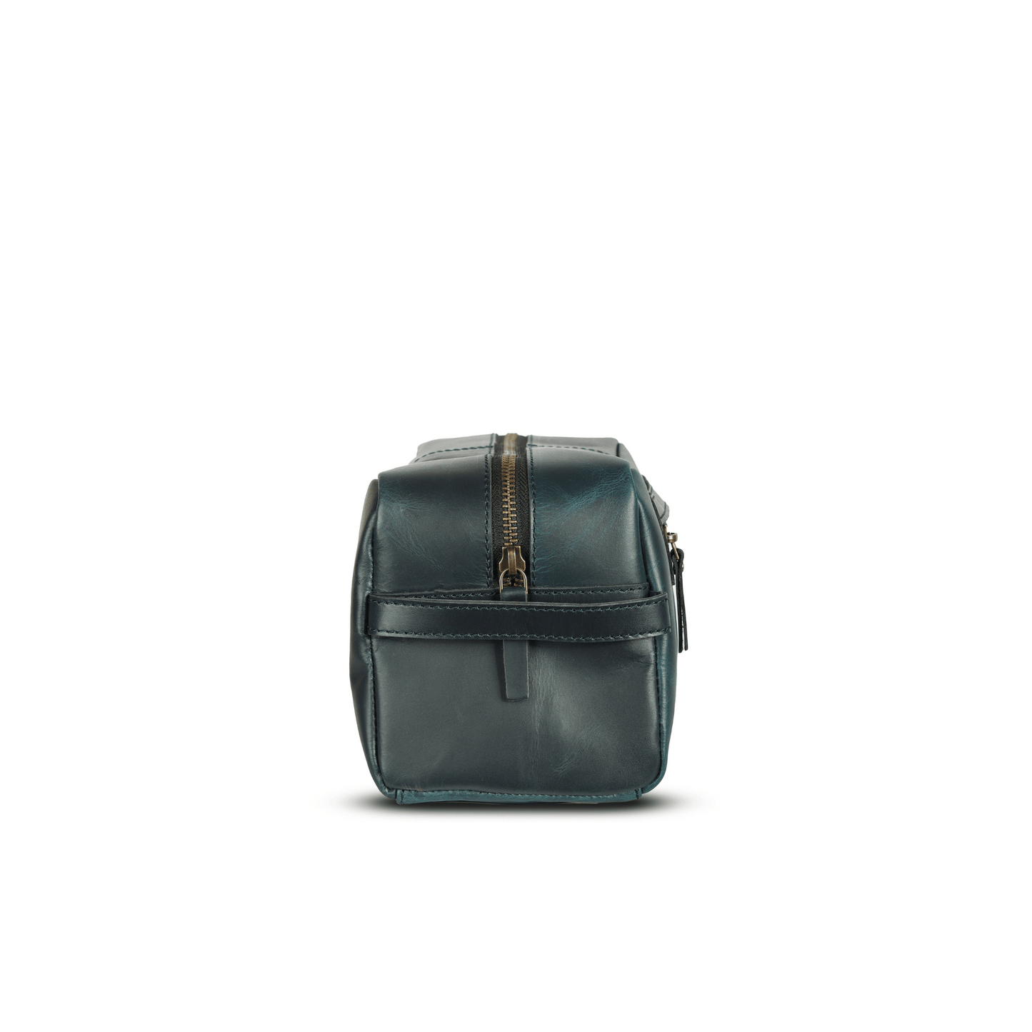 ON the go pouch Genuine Leather Tolietry Bag Midnight Blue