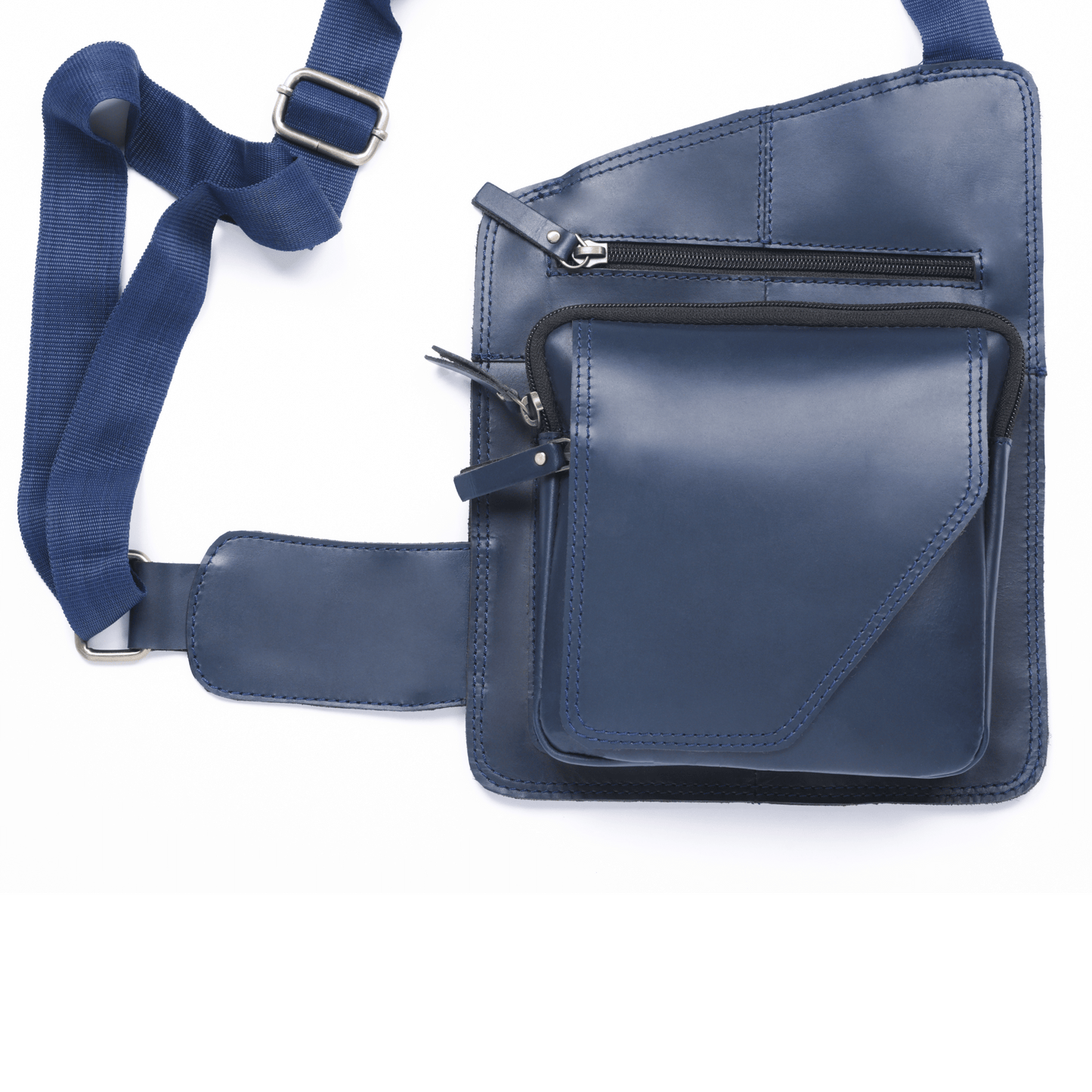 Mini Rover Genuine Leather Chest Bag Midnight Blue