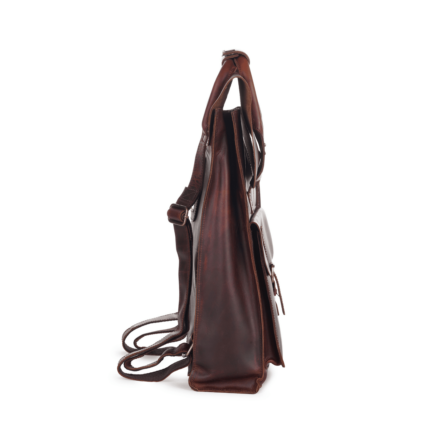 Timeless Genuine Leather Backpack Sepia Wine