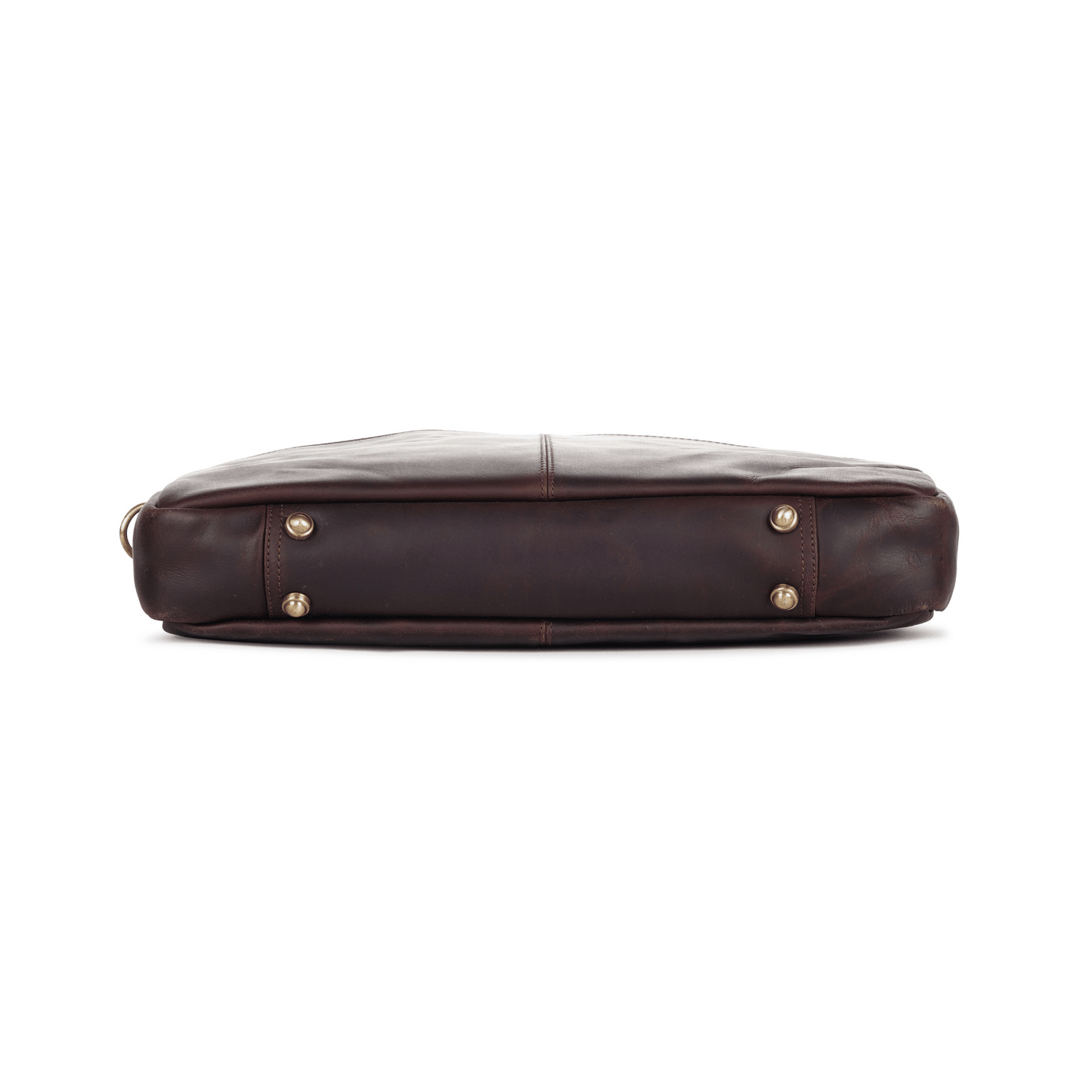 Elite Slimcase Genuine Leather Laptop Brief Case Muddy Brown