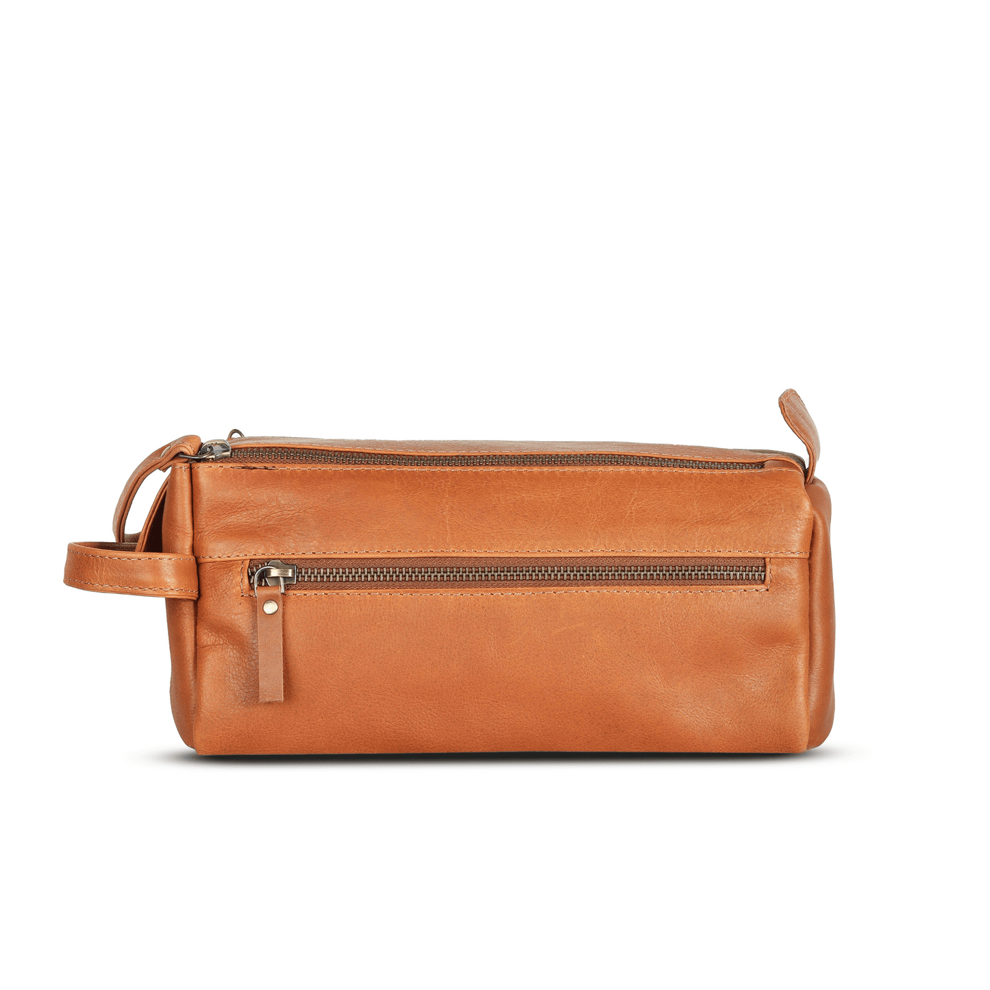 Travel Mate Genuine Leather Tolietry Bag Tan Touch