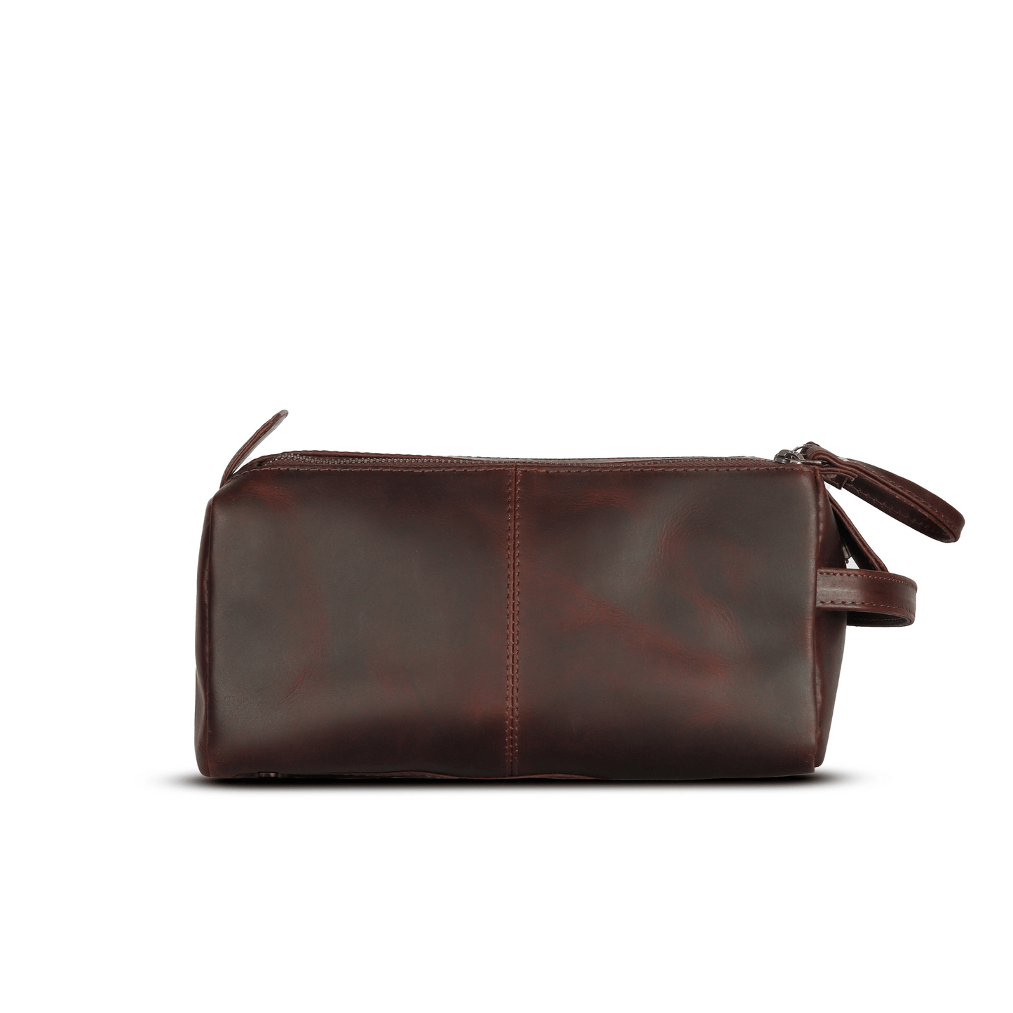 Travel Mate Genuine Leather Tolietry Bag Muddy Brown