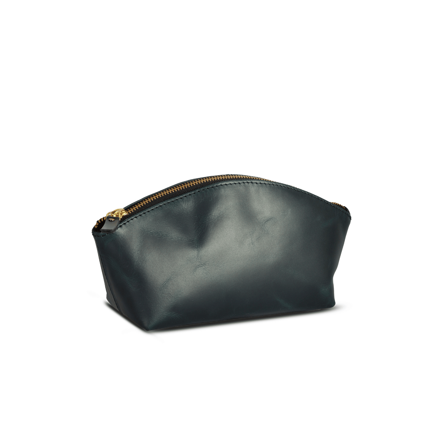 Roamready Genuine Leather Makeup Pouch Midnight Blue